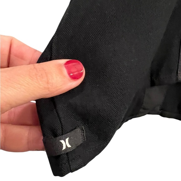 Hurley Women's Size XL Black Tuxedo Strap Crop Top, Skatergirl, Goth, Punkrock - Picture 3 of 8